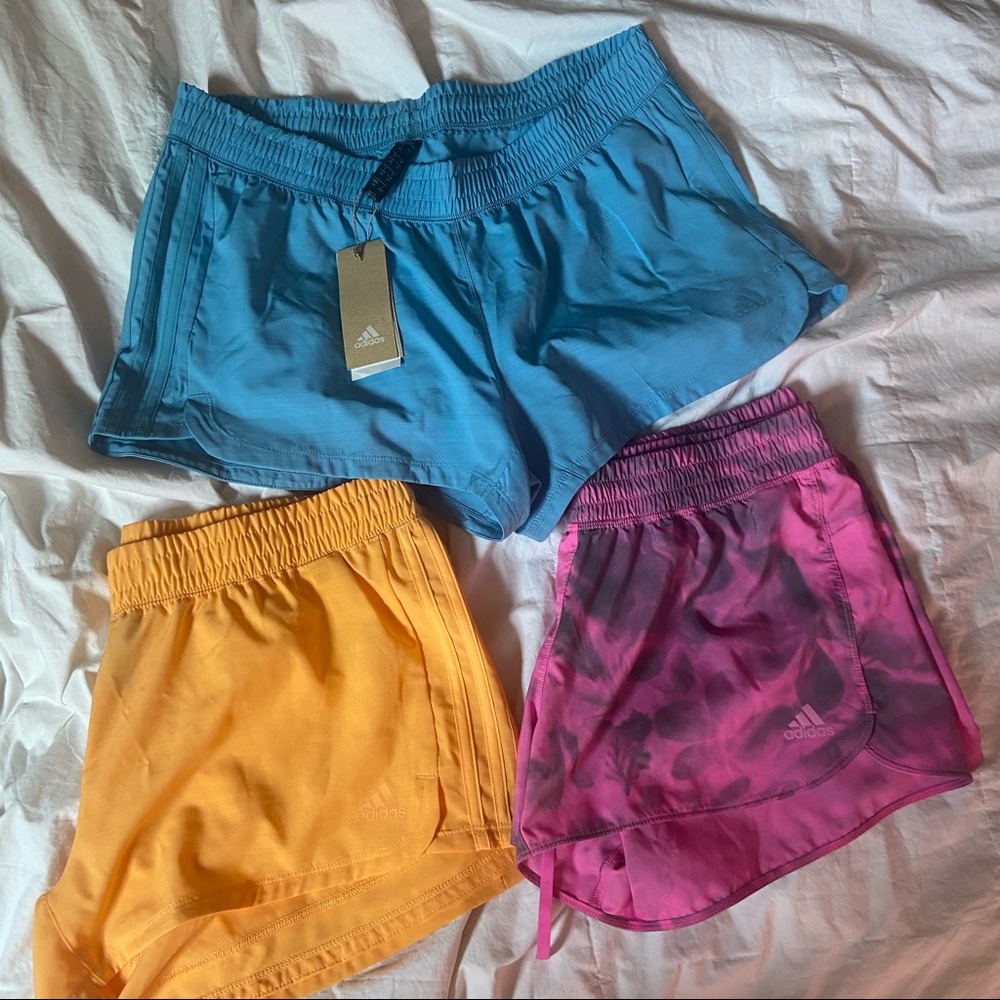 Brand new set of 3 Adidas shorts